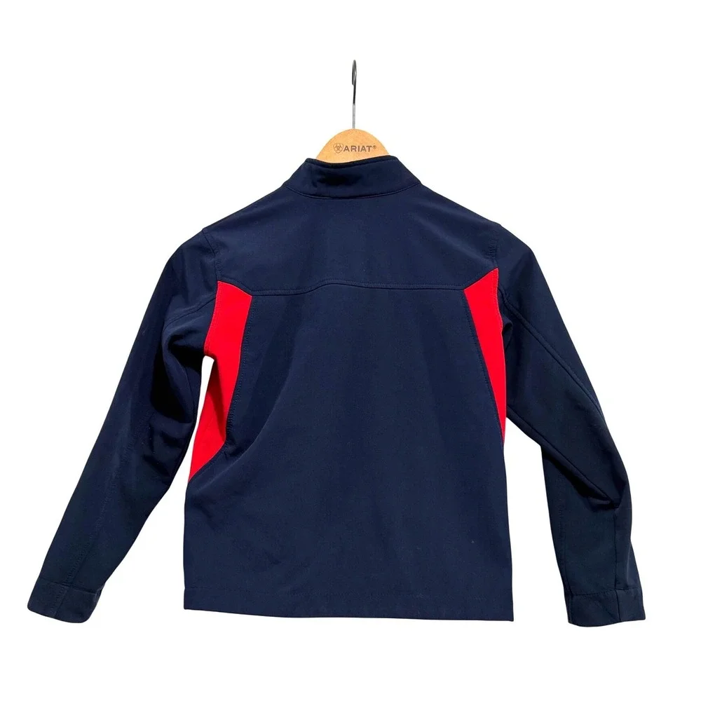 Ariat Kids Team Jacket Blue Red Softshell Jacket Size Small 8 Equestrian